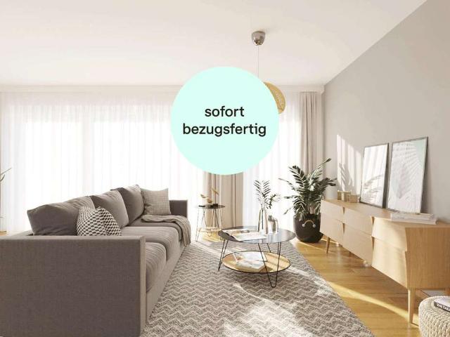 Letzte bezugsfertige Eigentumswohnung mit Südwestterrasse, zwei Bädern und Garten