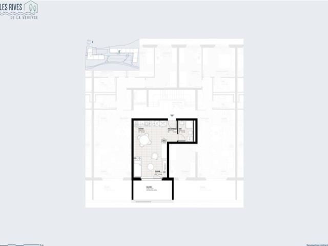 Letzter verfügbarer Studio | Letzte Etage | Balkon 12 m² mit Südlage