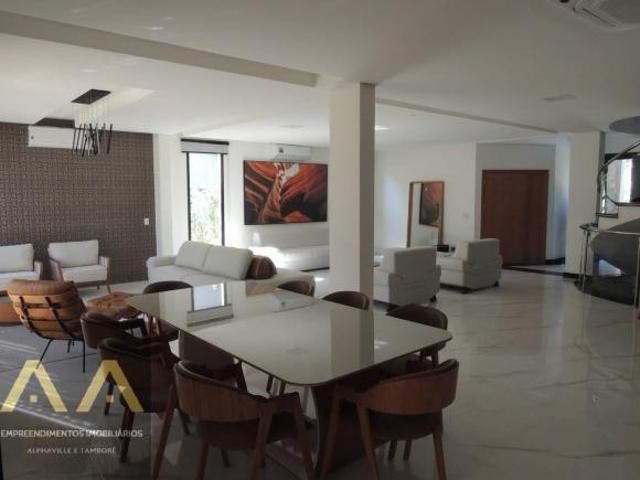 LINDA CASA NOVA ALPHAVILLE, NO TAMBORE 3, 6 SUÍTES MOBILIADO, COMPLETA!