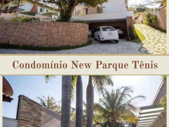Linda casa alto padrão, 441m² útil, mobiliada, com 3 suítes no New Parque Tênis, Itupeva SP