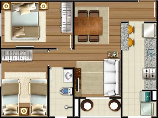 Lindo Apartamento à Venda 50 m² 2 quartos 1 Vaga Coberta