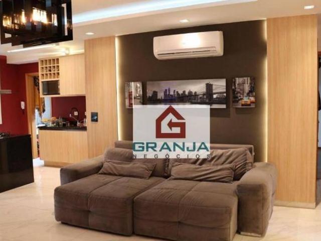 Lindo Apartamento com 3 dormitórios/02 suítes venda, 107 m² por R$ 1.180.000 Granja Viana Costa d
