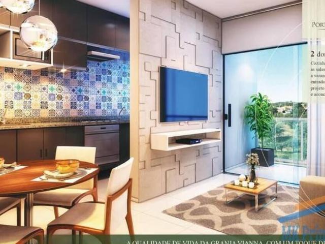 Lindo apartamento de 54m² com 2 dormitórios na Granja Viana