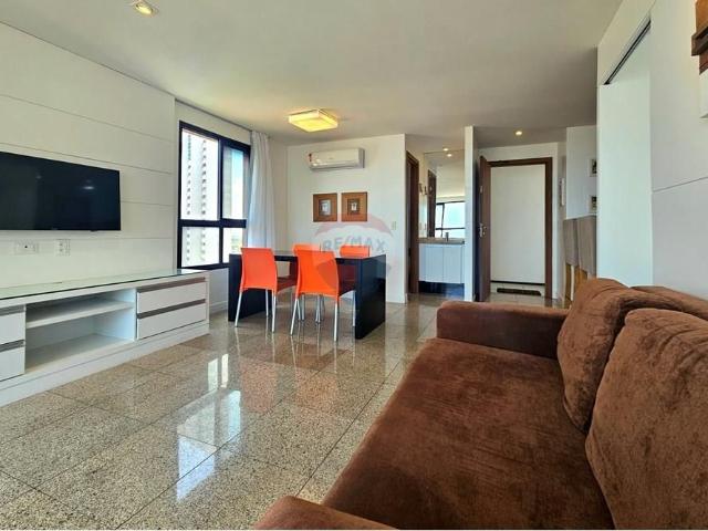 Lindo apt. mobiliado no Ed. Studio da Praia em Ponta Negra com vista mar
