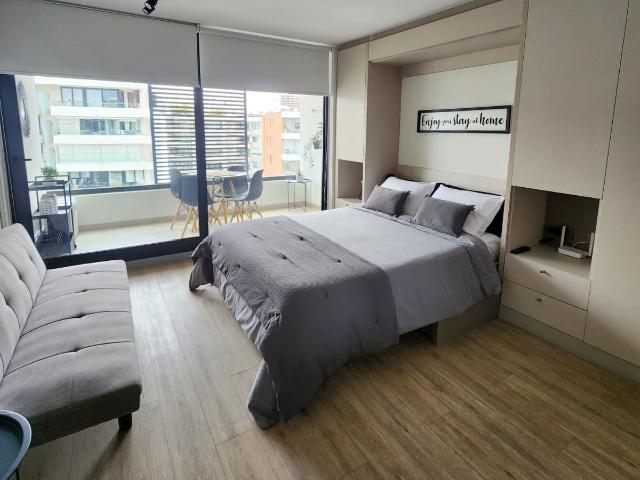 Lindo departamento amoblado como nuevo, se arrienda estación metro Hernando de Magallanes