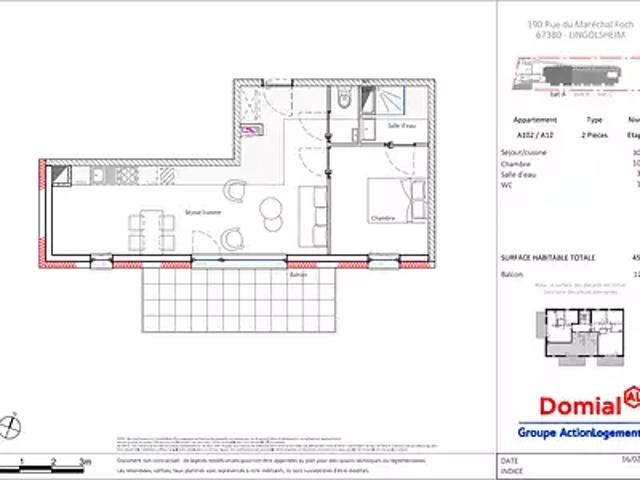 Lingolsheim 67380 Location appartement