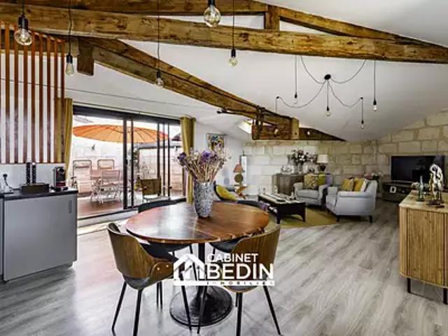 Libourne 33500 Achat / Vente appartement 4 pièces t4 au dernier étage terrasse