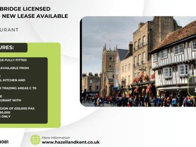 Licensed Restaurant, Town Centre, Restaurant For Sale