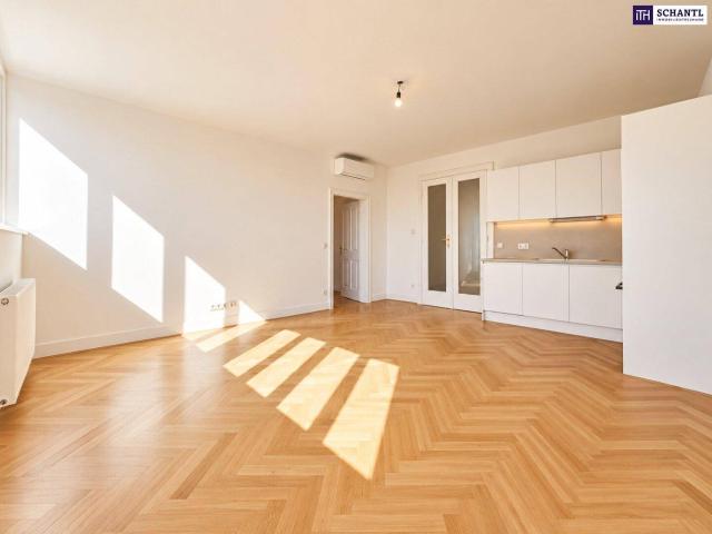 LICHT AN. ALTBAU AN. ANGEKOMMEN. – 2 Zimmer. Ganz oben. Ganz hell. Ganz schön 1050!
