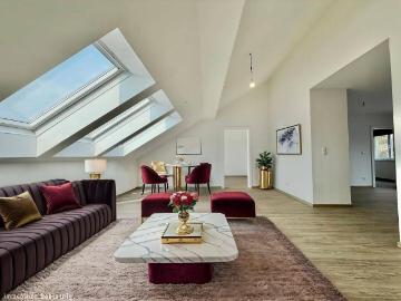 LICHT RAUM LEBEN! DACHGESCHOSSWOHNUNG mit Stadtblick in Top Lage!