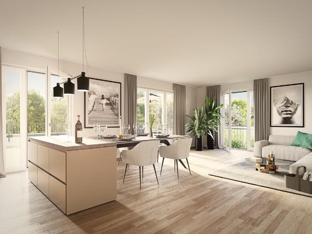 Lichtdurchflutete 4 Zimmer Wohnung mit zwei sonnigen Balkonen und idealem Familiengrundriss!
