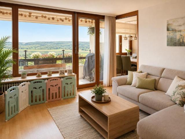 Lichtdurchflutete 4,5 Zimmer Wohnung mit Panorama Fernsicht