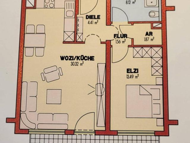 Lichtdurchflutete 2 Zimmer Wohnung in Zirl, PRIVATVERKAUF