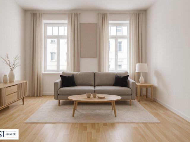 Lichtdurchflutete 2 Zimmer Altbauwohnung mit Blick in den begrünten Innenhof im Herzen des 12. Bezirks