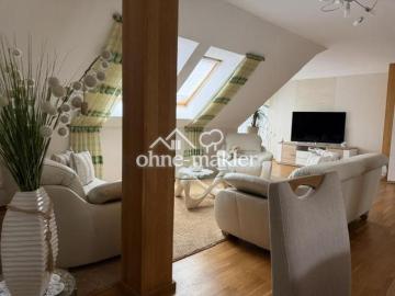 Lichtdurchflutete 2 Zimmer Dachgeschosswohnung mit separatem Dachboden in Luckau