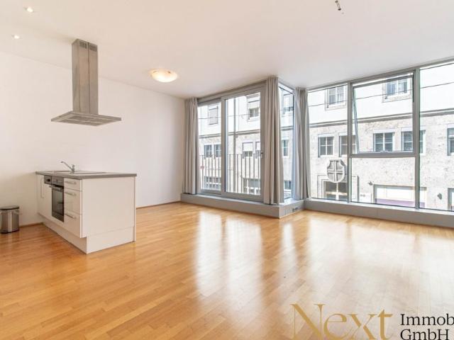 Lichtdurchflutete 2 Zimmer Loftwohnung mit hochwertiger Einbauküche in der Linzer Innenstadt zu vermieten!