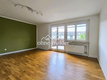 Lichtdurchflutete 3 Zimmer Wohnung mit Westbalkon in Landshut, ruhig & provisionsfrei