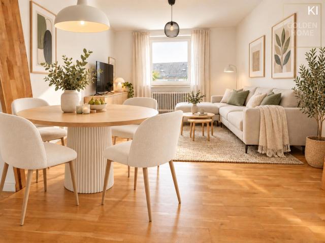 Lichtdurchflutete 3 Zimmer Wohnung mit Südbalkon in ruhiger Lage