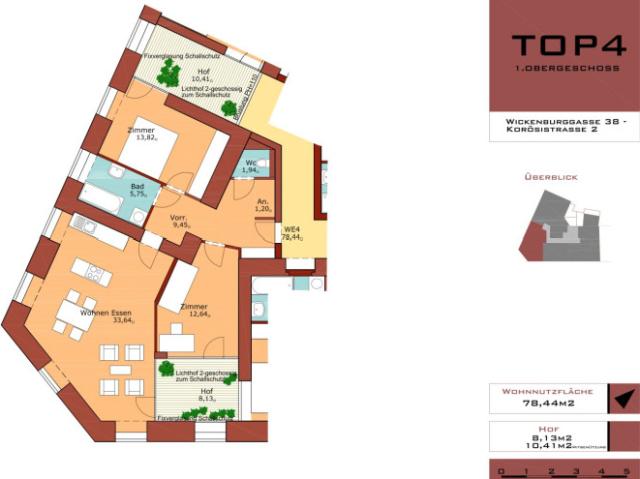 Lichtdurchflutete 3 zimmer wohnung | sonnige freifläche | ihr neues zuhause i roto immobilien