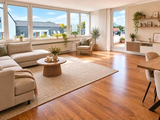 Lichtdurchflutete DG Wohnung mit Dachterasse, EBK & TG Stellplatz