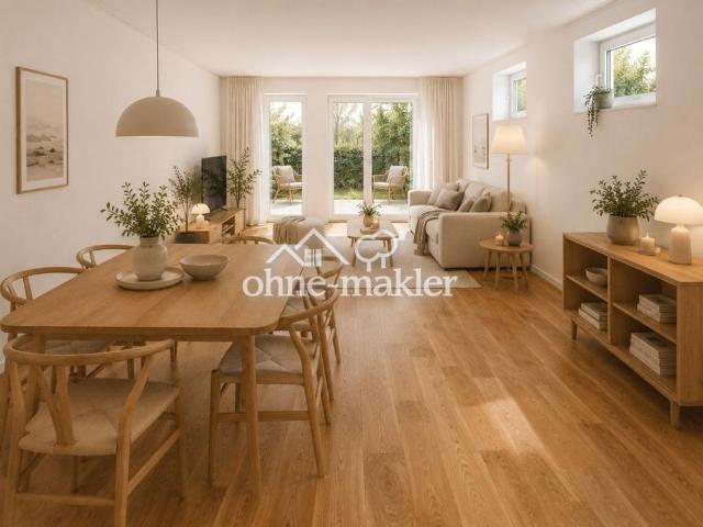 Lichtdurchflutete Gartenwohnung mit eigener Terrasse – Erstbezug nach Kernsanierung | KfW 55 EE