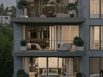 Lichtdurchflutete Luxus Dachgeschoss Wohnung mit Terrasse