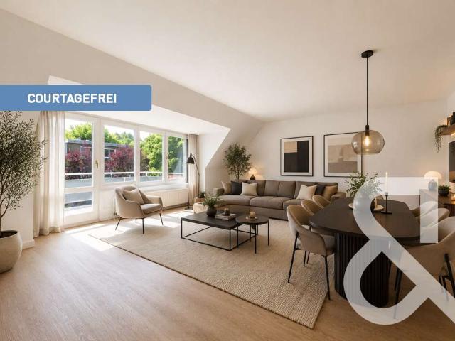 Lichtdurchflutete Maisonette mit Südbalkon im grünen Hamburg Rissen