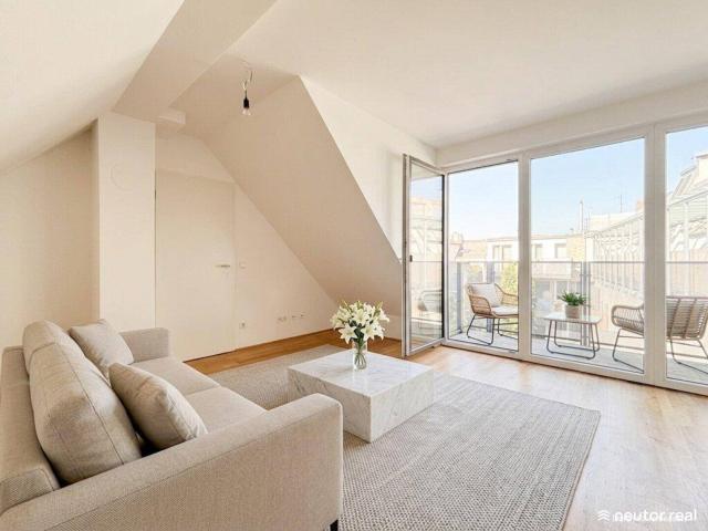 Lichtdurchflutete Neubauwohnung im DG 2 Zimmer klimatisiert direkte U Bahn Anbindung