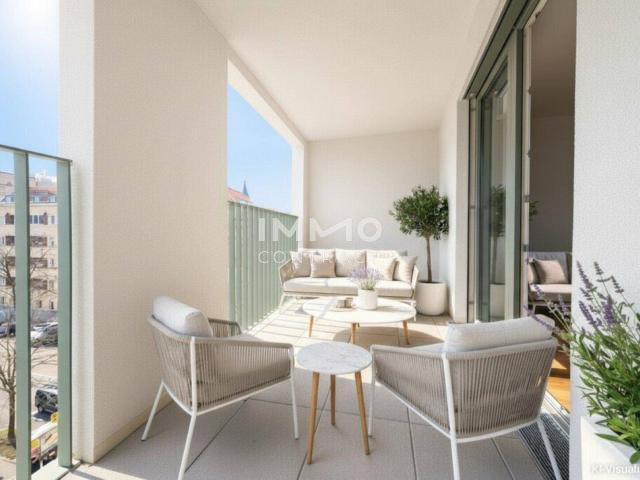 Lichtdurchfluteter Erstbezug: 3 Zimmer mit Loggia und Weitblick in top Lage!