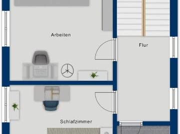 Lichthelle Maisonette mit Sonnenterrasse und Blick ins Grüne