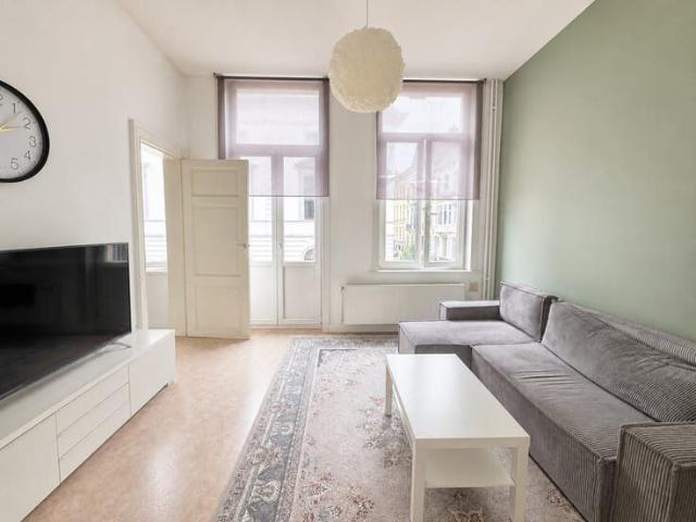 Lichtrijk charmant één slaapkamer appartement te huur in het