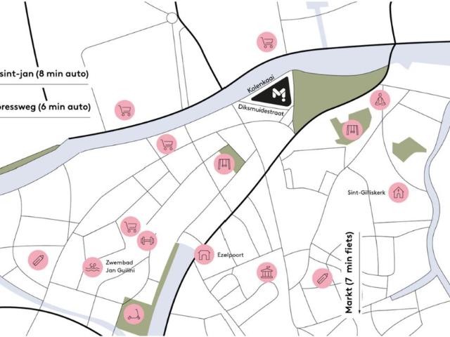 Lichtrijk appartement met zicht op de Kolenkaai