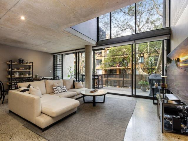 Light, Concrete & Glass in Award Winning Industrial Apartment