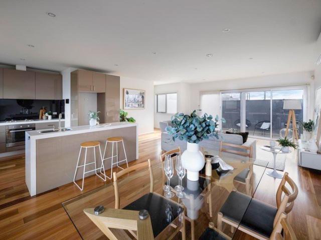 Light filled living across three levels