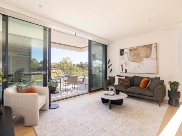 Light filled living & Golf Course Views