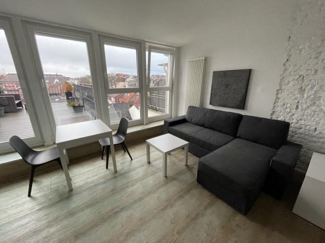Light flooded attic studio with a panoramic view over Bremen, Bremen Amsterdam Apartments for Rent