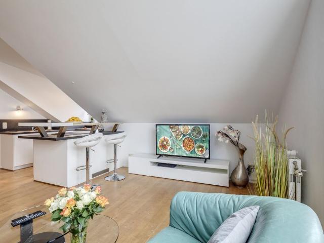 Light flooded, beautiful 2 room attic apartment