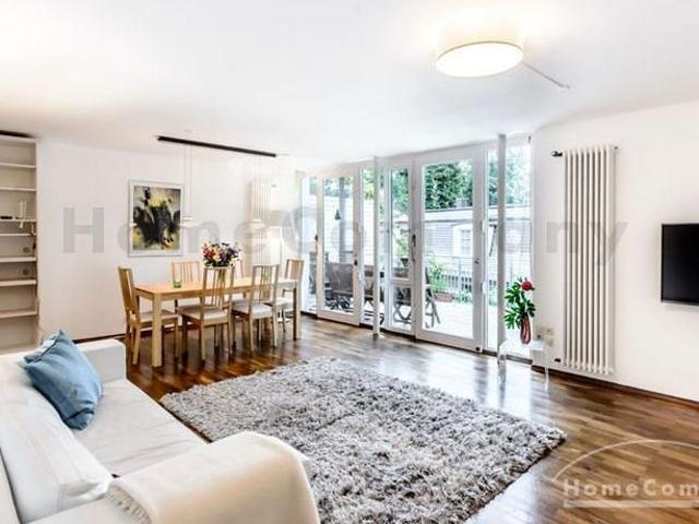 Light flooded furnished 5 room flat on 2 floors in a fantastic location in Solln