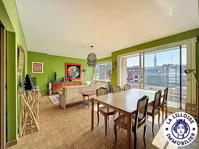 Lille 59000 Achat / Vente appartement 4 pièces t4 terrasse parking