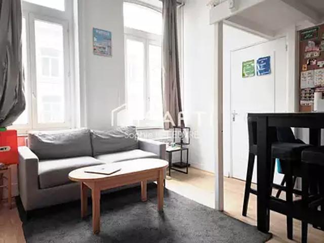 Lille 59000 Achat / Vente appartement 2 pièces t2