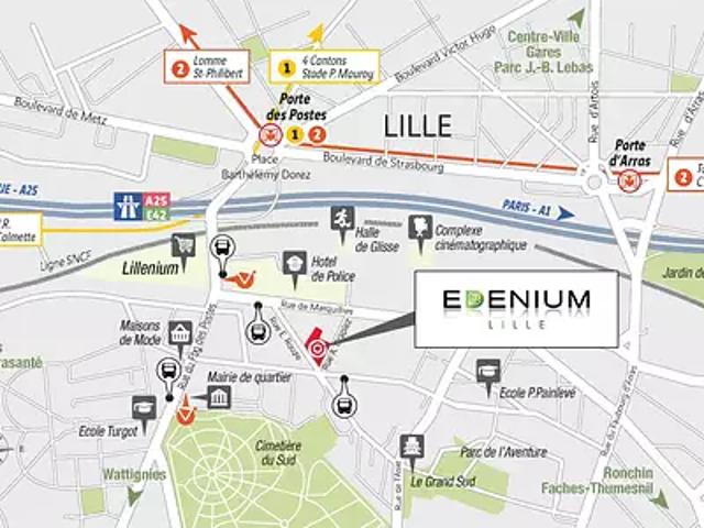 Lille 59000 Programme neuf appartement neuf à vendre t5 TVA 5,5% NF