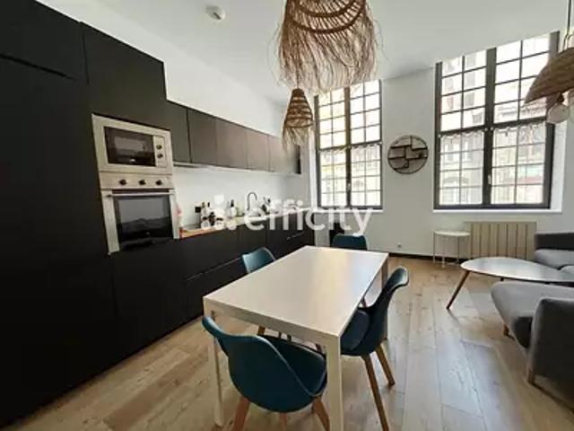Lille 59800 Achat / Vente appartement 3 pièces t3 terrasse cave