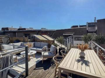 Lille PARVIS SAINT MAURICE Appartement à vendre 5 pièces 202,22 m² 4 chambres Terrasse rooftop Dernier étage Vue panoramique