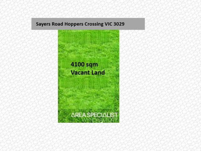 Listed AS Prime Vacant Land approx.4100 sqm on main Sayers Road Hoppers Crossing !
