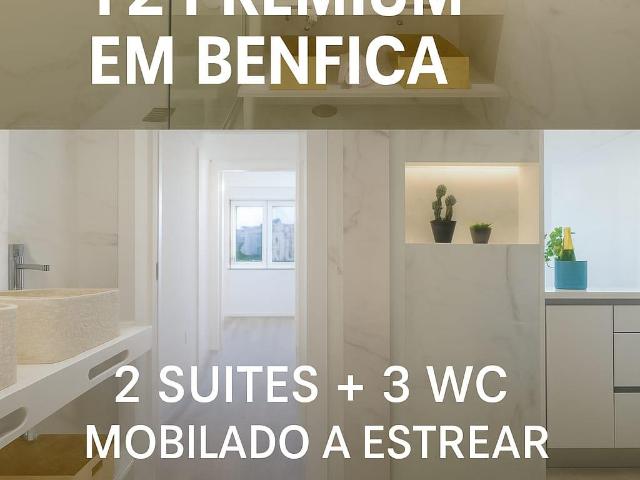 Lisboa, Benfica – T2 Premium 2 Suites – Totalmente Renovad. 74m² Lisboa