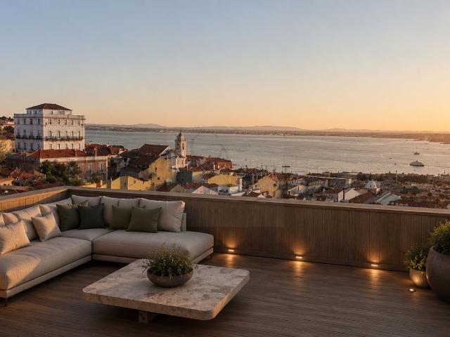 LIV Santa Catarina | T3 com Terraço, Jacuzzi e Estacionament. 197m² Santa Maria Maior
