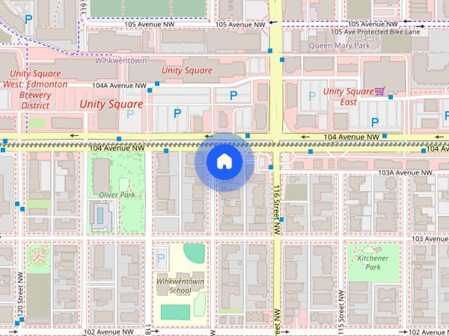 Live Across the Street From Trendy Brewery District 760 sq ft