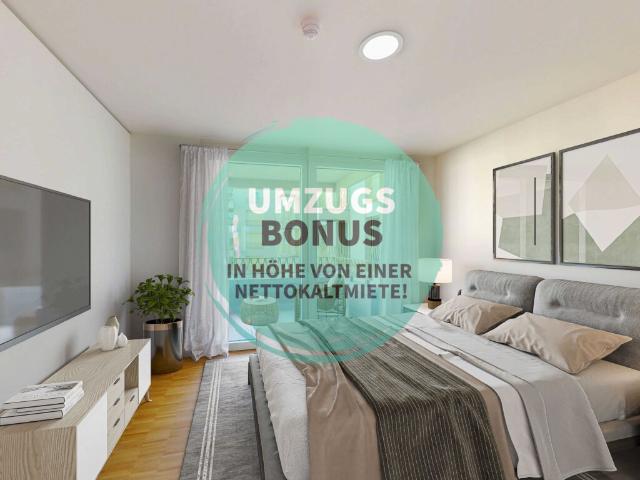 Live Bright – Großzügiges 2 Zimmer Apartment mit Loggia im Crown II