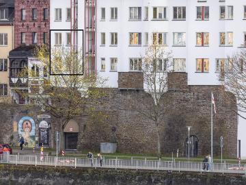 Living above ancient castle ruins – a classy maisonette with 2 balconies and a view of the Moselle