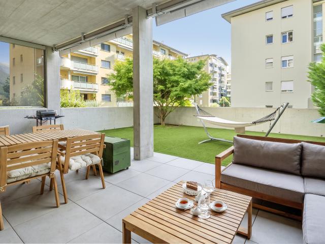 Living Locarno: Wohnung mit Terrasse und Garten